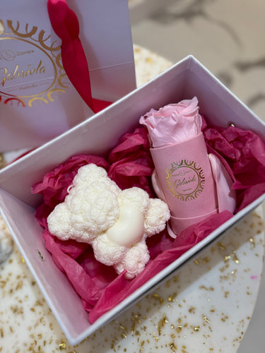 Flowers Bear Candle ♥️🌹🧸