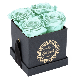 4 Roses  Velvet Square Box