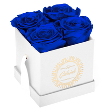 4 Roses  Velvet Square Box