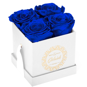 4 Roses  Velvet Square Box