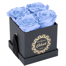 4 Roses  Velvet Square Box