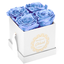 4 Roses  Velvet Square Box