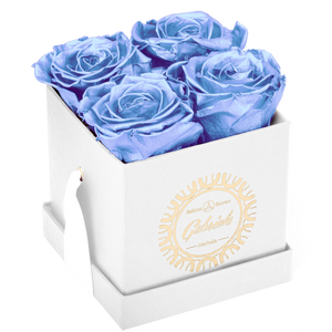 4 Roses  Velvet Square Box