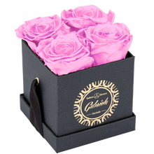 4 Roses  Velvet Square Box
