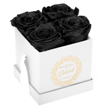 4 Roses  Velvet Square Box