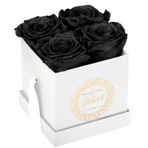 4 Roses  Velvet Square Box
