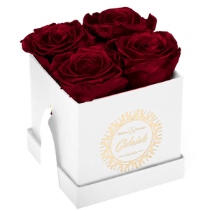 4 Roses  Velvet Square Box
