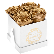 4 Roses  Velvet Square Box