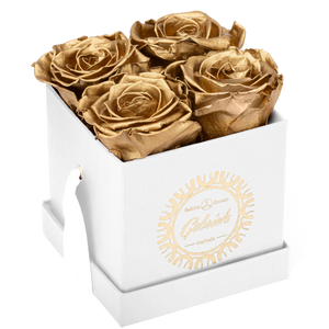 4 Roses  Velvet Square Box