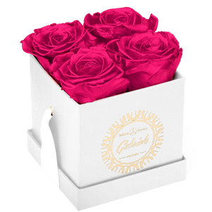 4 Roses  Velvet Square Box
