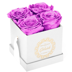 4 Roses  Velvet Square Box