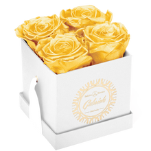 4 Roses  Velvet Square Box
