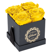 4 Roses  Velvet Square Box