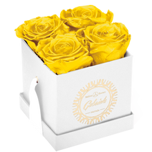 4 Roses  Velvet Square Box
