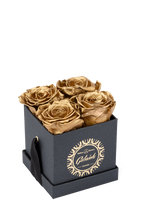 4 Roses  Velvet Square Box