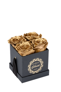 4 Roses  Velvet Square Box