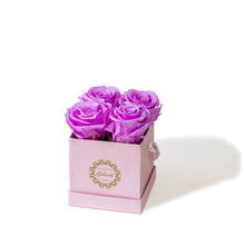 4 Roses  Velvet Square Box